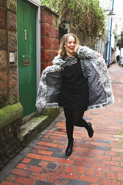 Petit Bateau Stripe Top & Topshop Dress by What Laura did Next