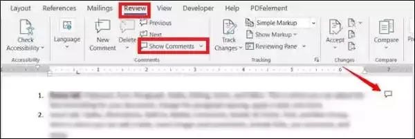 كيفية إخفاء أو حذف التعليقات في Microsoft Word