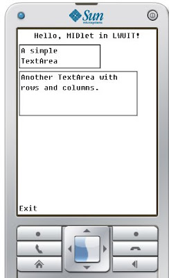 LWUIT: TextArea