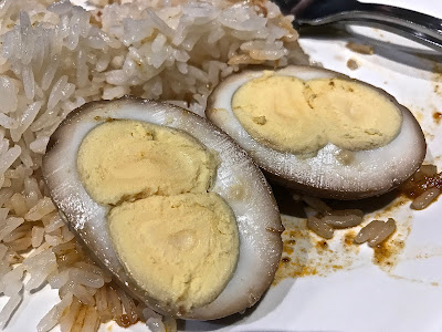 Sergeant Hainanese Chicken Rice, twin yolks