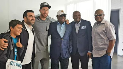 Photos: Governor Wike meets Cristano Ronaldo, Sergio Ramos; to set up Real Madrid Football Academy in Rivers State