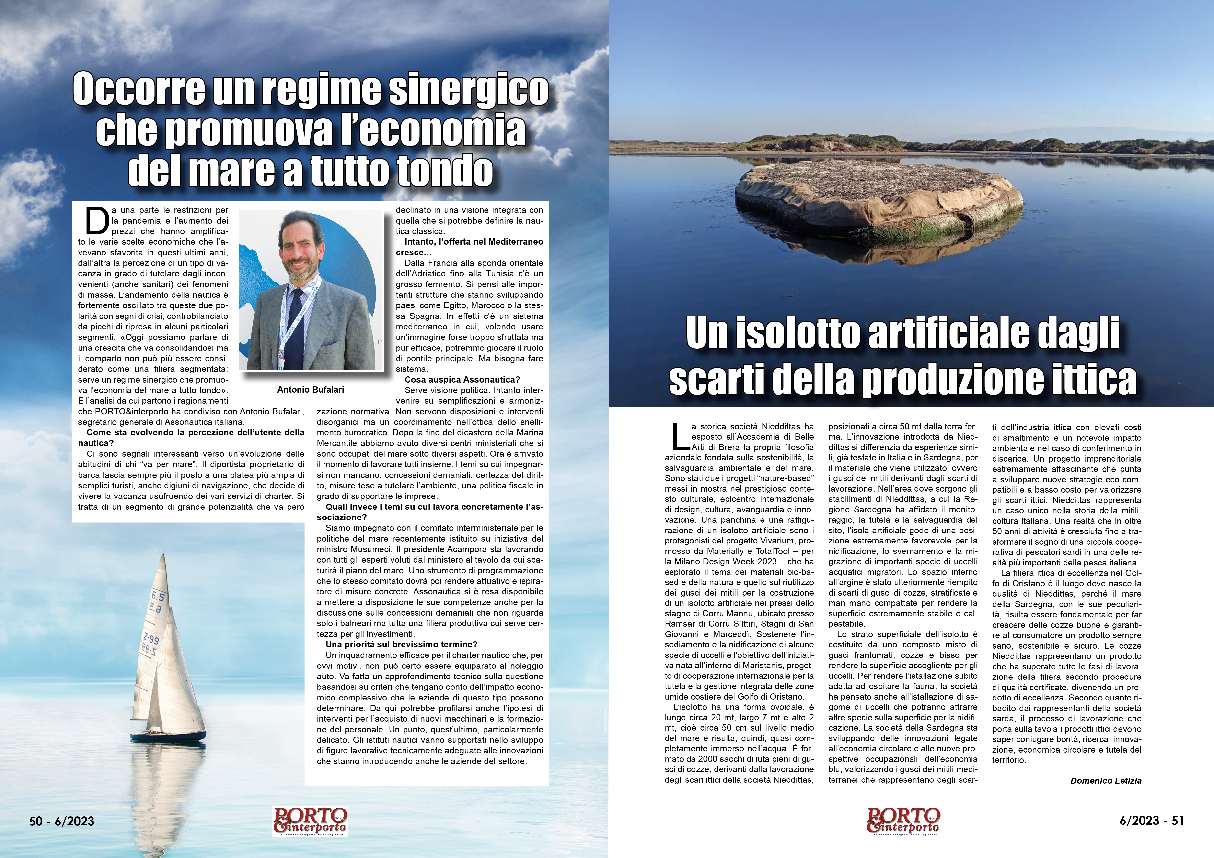 GIUGNO 2023 PAG. 50 - Occorre un regime sinergico che promuova l’economia del mare a tutto tondo