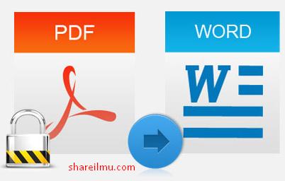 merubah pdf ke word tanpa aplikasi secara offline maupun online