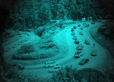 Traffic jam in Cameron Highlands