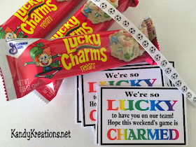 Lucky Charms Team Treat Tag Printable