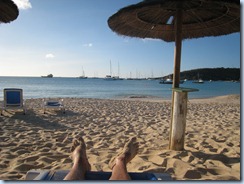 On the beach at Roy's anguilla