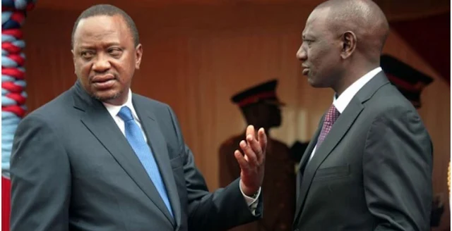 Uhuru and Ruto wrangles photo