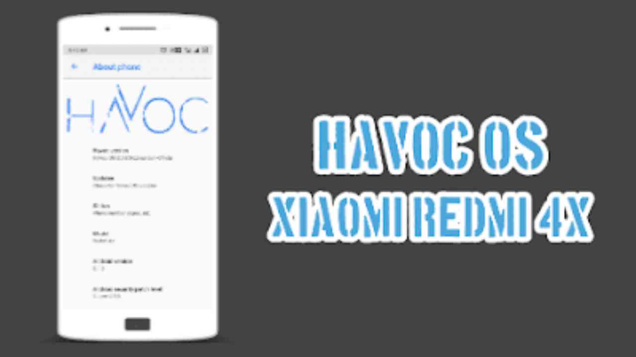 HAVOC OS Rom Untuk Xiaomi Redmi 4x