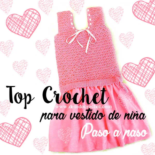 vestido con top en crochet paso a paso con moldes y patrones