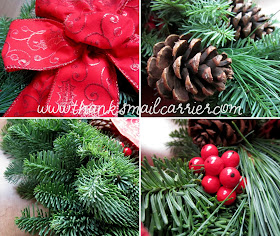 Christmas Forest wreath details