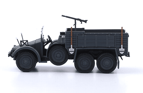 krupp protze kfz. 70 1:43, coleccion coches militates de la segunda guerra mundial altaya españa