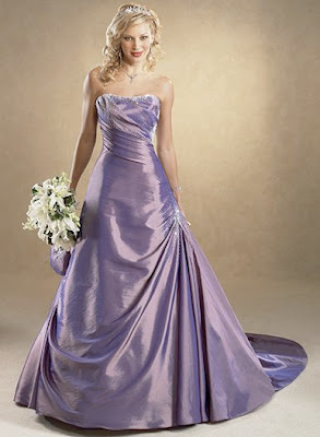 Beautiful Purple Wedding Dress