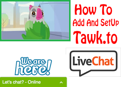 how to add and setup tawk.to live chat