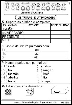 Leitura com a letra D