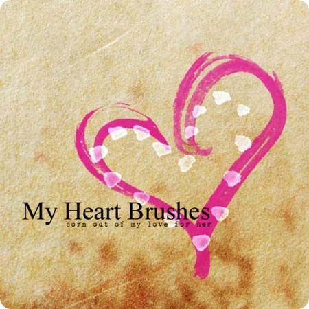 My Heart Photoshop Brushes
