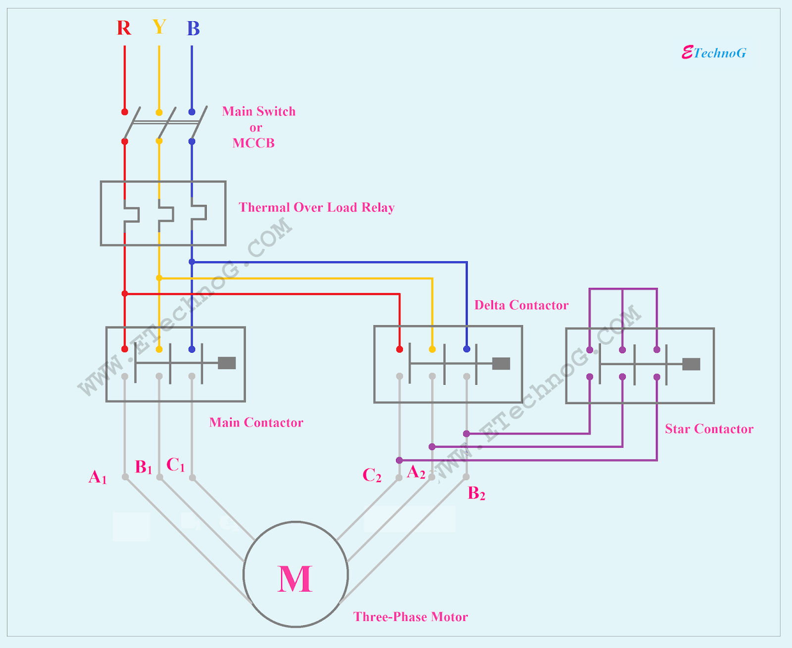 Star Delta Starter Wiring Diagram Explanation Pdf - Home