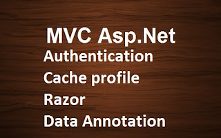 Authentication , Cache profile , Razor , Data Annotation : Part 4