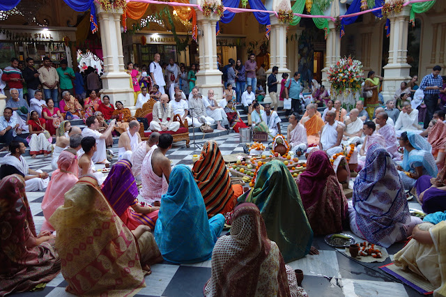 Sankarshan Das Adhikari - Initiation Lecture at Krishna Balarama Temple Vrindavan, India
