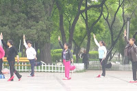 Sword playing at Taiyuan Yingze park.