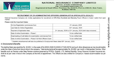 Legal,Finance,Actuarial,Hindi Rajbhasha Officers and Generalist Jobs NICL