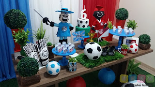 Decoração de festa infantil Grenal em Porto Alegre