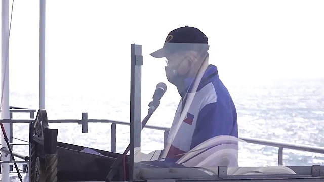 Sec. Lorenzana during his Speech onboard the BRP Tarlac last December 16,2020