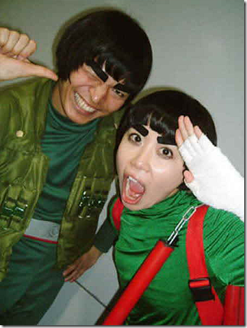 naruto cosplay - might guy and rock lee