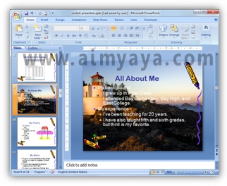  Gambar:  Contoh gambar latar belakang pada slide Microsoft Powerpoint