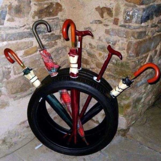 recycle craft with old tyres for your garden & home