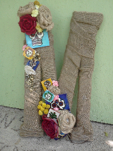 The Blooming Bride, DFW, Fort Worth, Texas, Wedding Flowers, Wedding Letters, Burlap