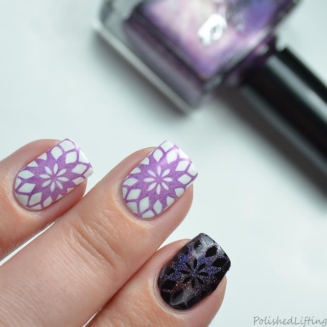 purple stamping polish