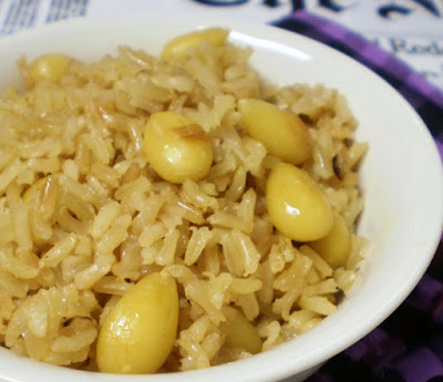 Arroz Integral com Amêndoas (vegana)