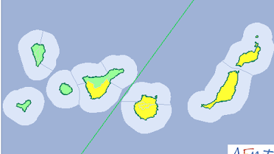 Aviso amarillo altas temperaturas islas Orientales, Canarias