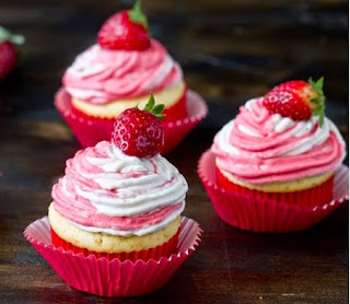 Resep Strawberry Cupcakes