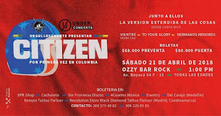 Concierto de CITIZEN en Bogotá