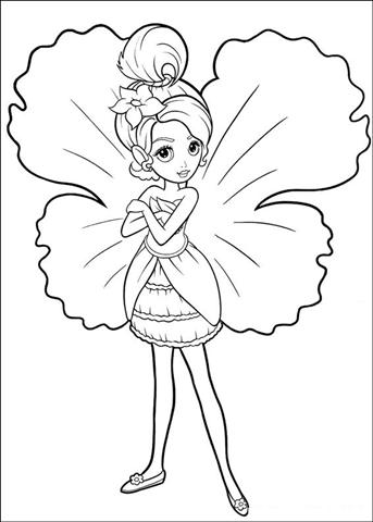 barbie thumbelina coloring pages  team colors