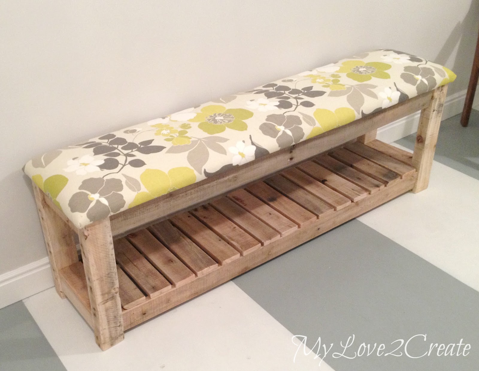 DIY Upholstered Bench | My Love 2 Create