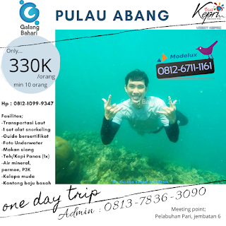 Pengalaman Snorkelling Pulau Abang dengan Wisata Galang Bahari Tour Travel 0812-6711-1161