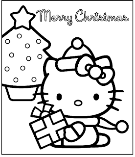 Here are 2 Hello Kitty Christmas colouring pages for you lot to impress together with color  HELLO KITTY CHRISTMAS COLORING SHEETS