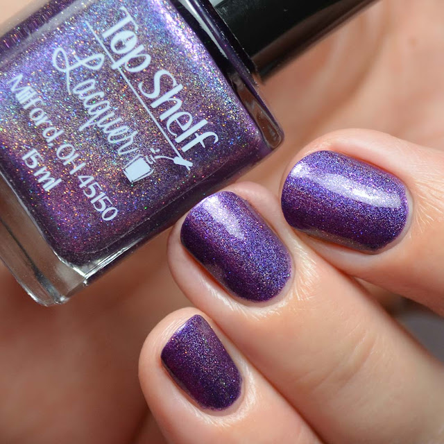 eggplant holographic nail polish