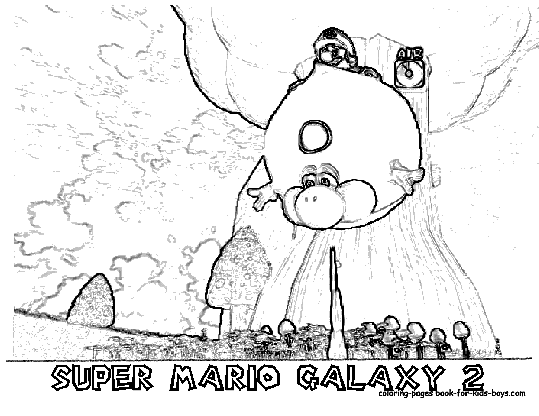 Mario Coloring Page