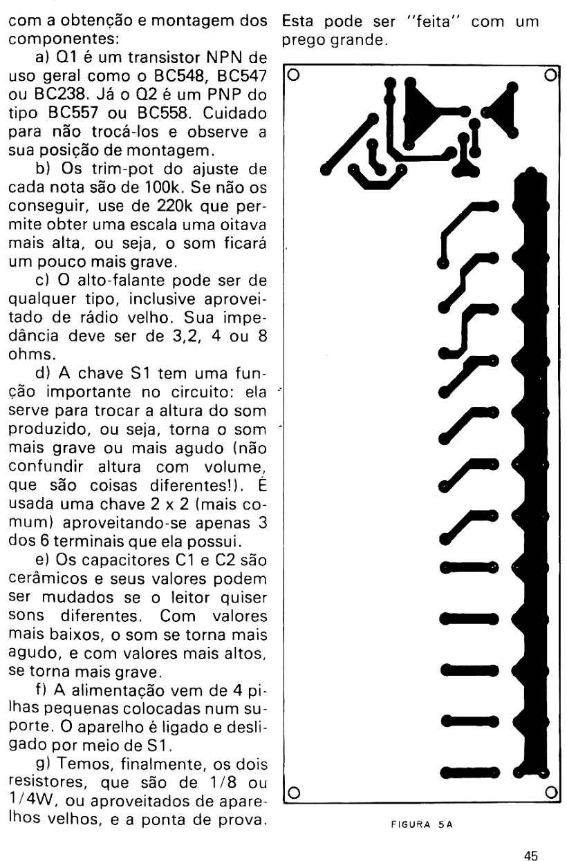 Experiências e Brincadeiras com Eletrônica Jr  n.13 1987 - TOC-SOM  SÍNTESE SONORA & ELETRÔNICA ARTESANAL