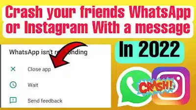 Instagram Crash message