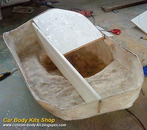 Custom Fiberglass Woofer Box for Mazda Rx7