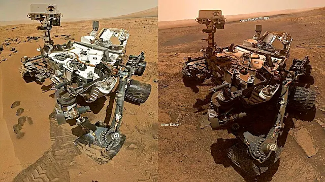 Curiosity Uzay Aracının Mars'taki İlk ve Son Halini Gösteren Fotoğraf Viral Oldu