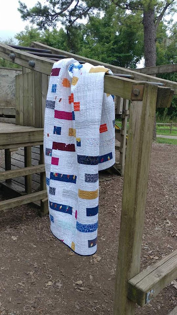 Dot 'n' Dash made from Piece and Quilt with Precuts with Double Dutch fabric