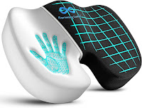 Wedge-shaped coccyx seat cushion for tailbone pain relief. (Amazon)