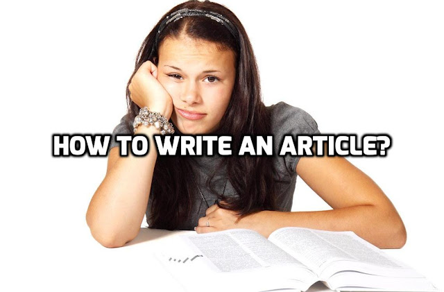 how to write article