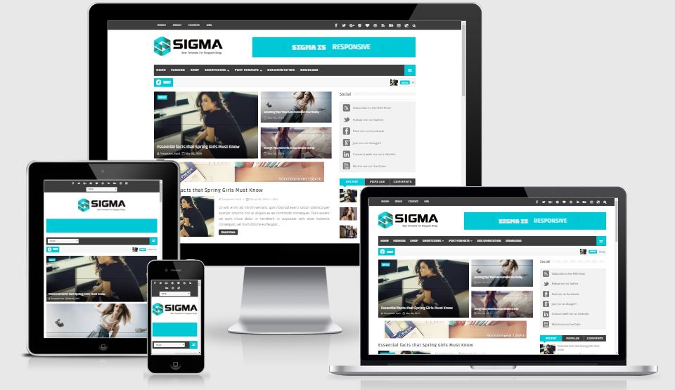 Sigma Blogger Template tin tức