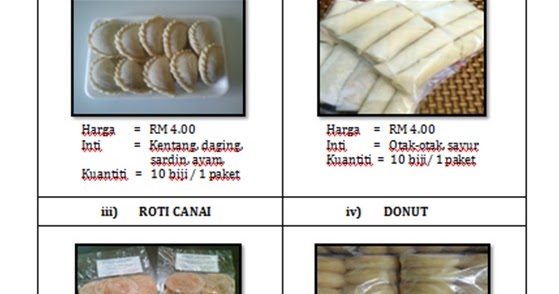 Syanina Frozen Food: Senarai harga kuih